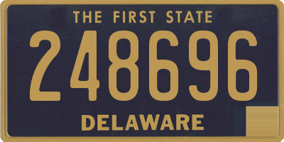 DE license plate 248696