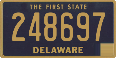 DE license plate 248697