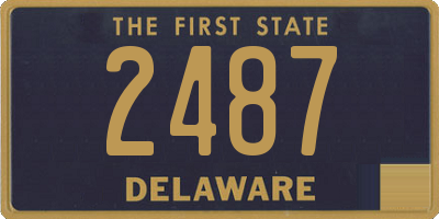 DE license plate 2487