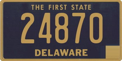 DE license plate 24870