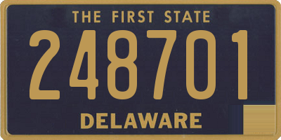 DE license plate 248701