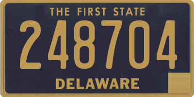 DE license plate 248704