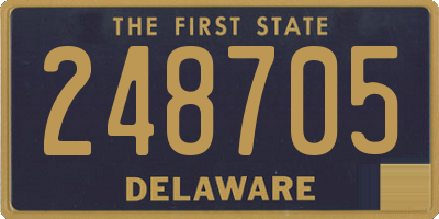 DE license plate 248705