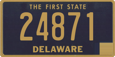 DE license plate 24871