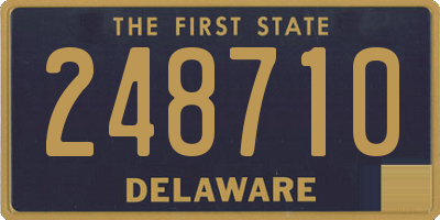 DE license plate 248710