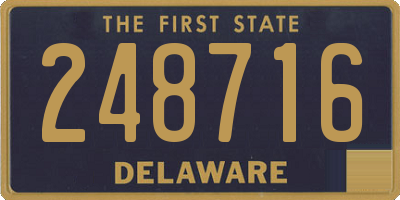 DE license plate 248716