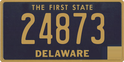 DE license plate 24873