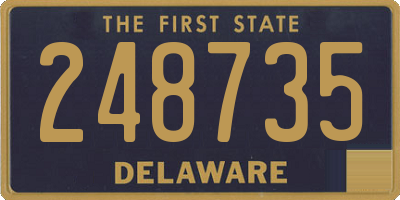 DE license plate 248735