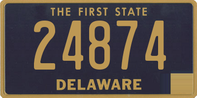 DE license plate 24874