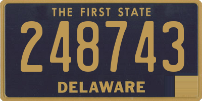DE license plate 248743