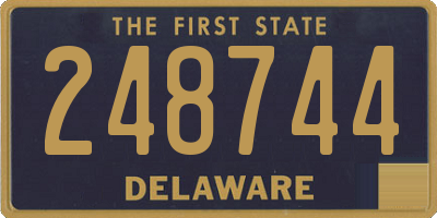 DE license plate 248744
