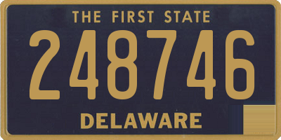 DE license plate 248746