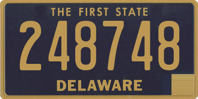 DE license plate 248748