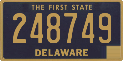 DE license plate 248749