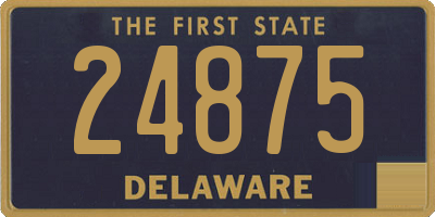 DE license plate 24875