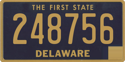 DE license plate 248756