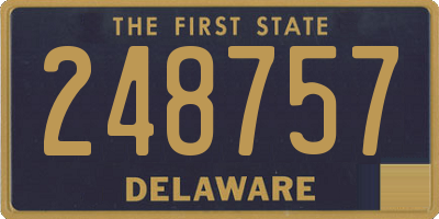 DE license plate 248757