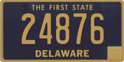 DE license plate 24876