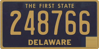 DE license plate 248766