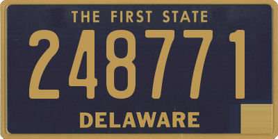 DE license plate 248771