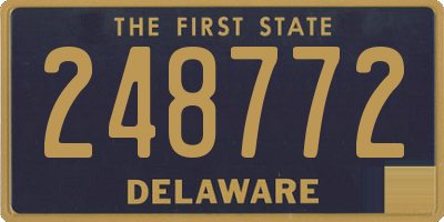 DE license plate 248772