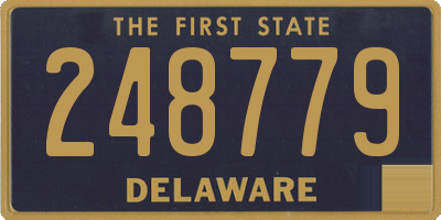 DE license plate 248779