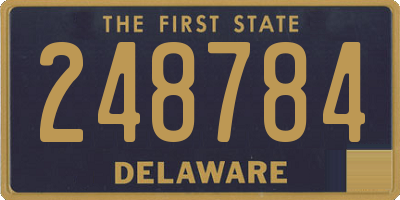 DE license plate 248784