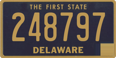 DE license plate 248797
