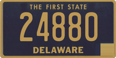 DE license plate 24880