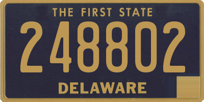 DE license plate 248802