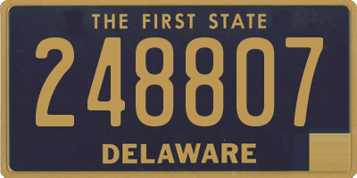 DE license plate 248807