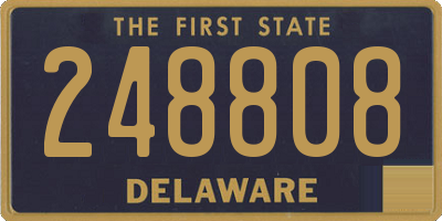DE license plate 248808