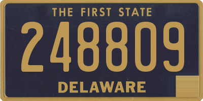 DE license plate 248809