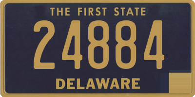 DE license plate 24884