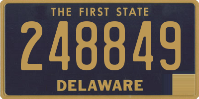 DE license plate 248849