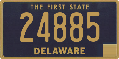 DE license plate 24885
