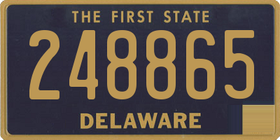 DE license plate 248865