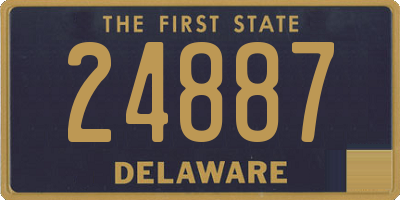 DE license plate 24887