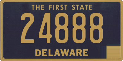DE license plate 24888