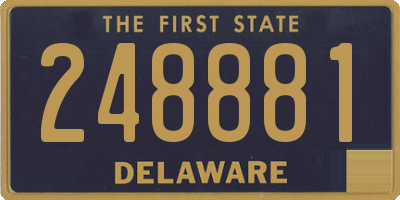 DE license plate 248881