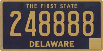 DE license plate 248888