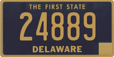 DE license plate 24889