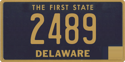 DE license plate 2489