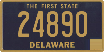 DE license plate 24890