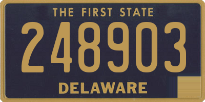 DE license plate 248903