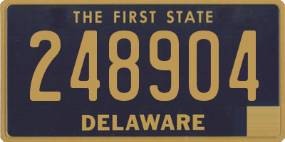 DE license plate 248904
