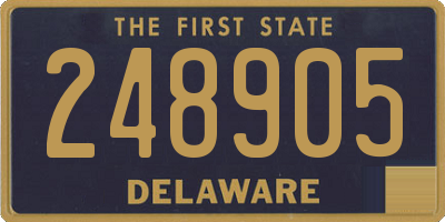 DE license plate 248905