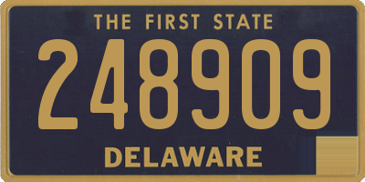 DE license plate 248909