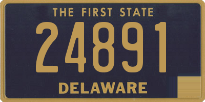 DE license plate 24891