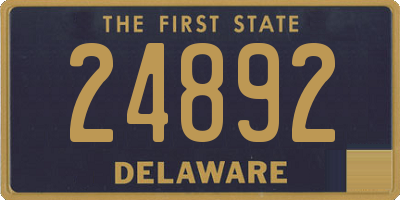 DE license plate 24892